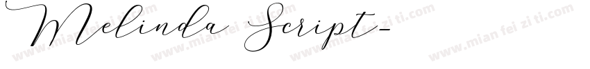 Melinda Script字体转换